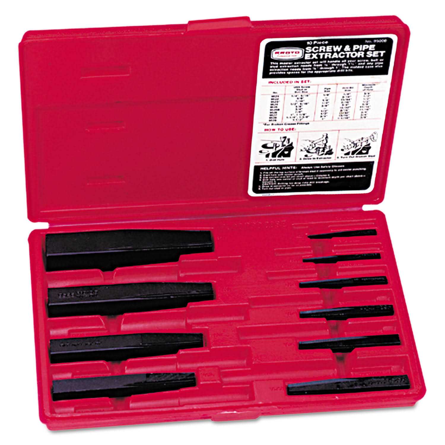 Proto 10 Pc Screw Extractor Set J9500B - Cheap Fitting
