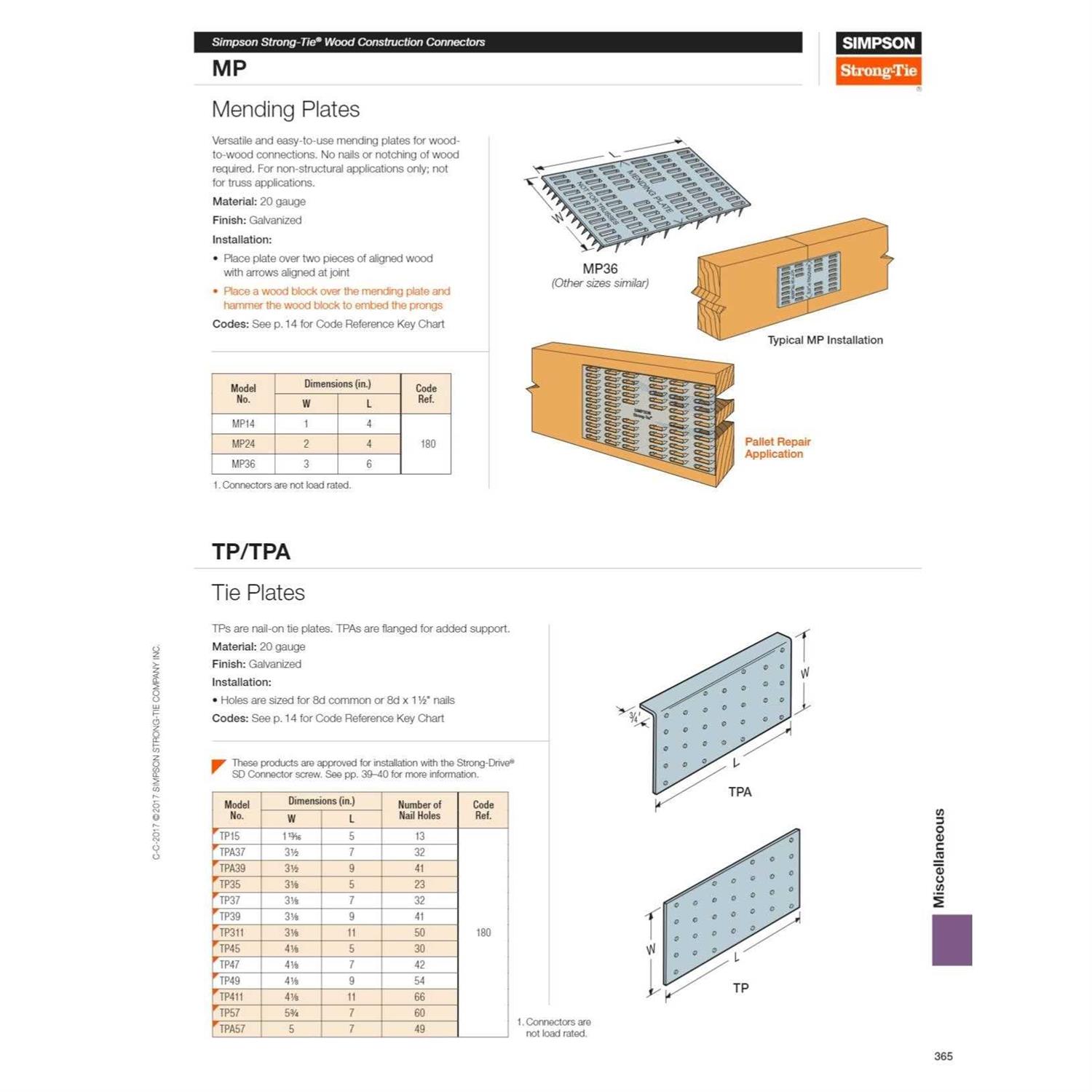 Simpson TP316 3-1/8 x 16 Tie Plate - Cheap Fitting