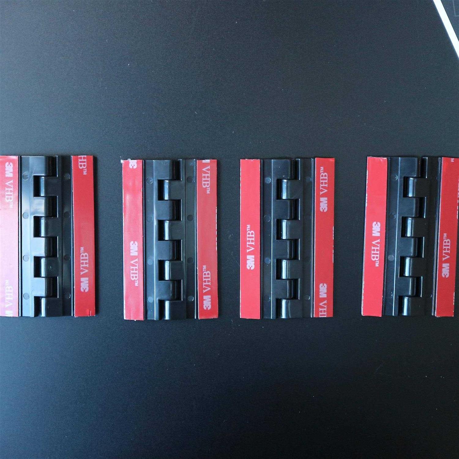 Caterpillar Red 4x 75mm black acrylic hinges. no glue required - Cheap Fitting