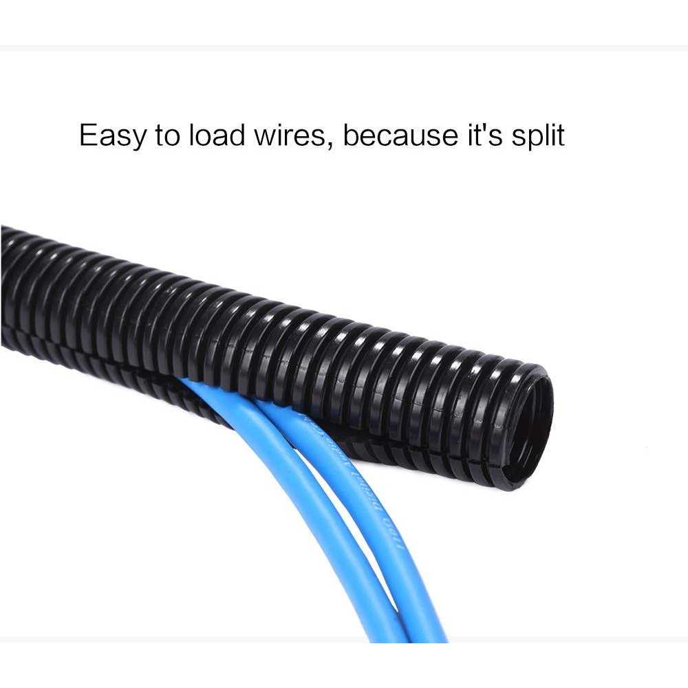 Alex Tech Split Wire Loom Tubing Wire Conduit - Cheap Fitting