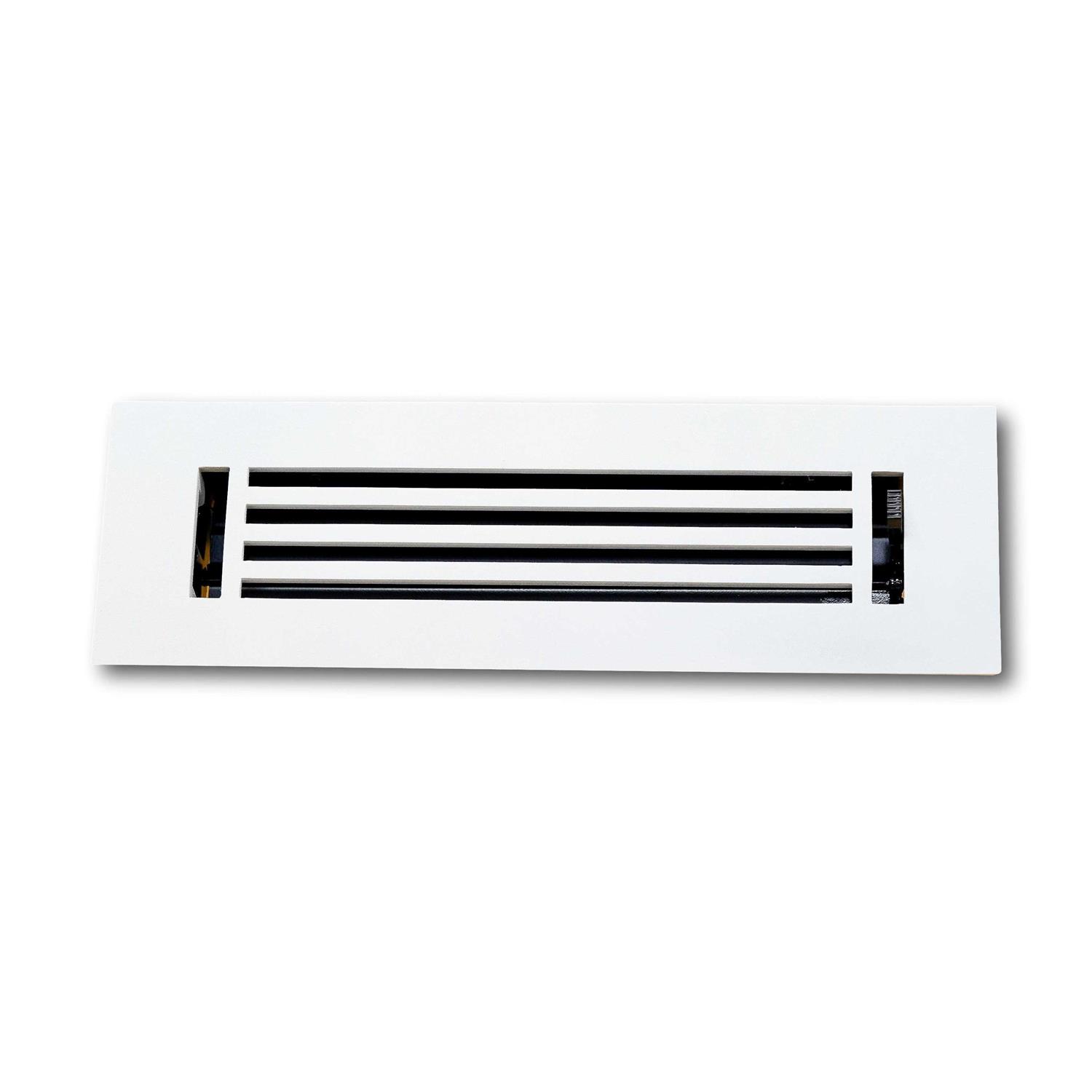 4 x 10 Linear Black Metal Floor/Wall Surface Mount Register Madelyn Carter - Cheap Fitting