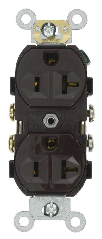 Leviton CR20 Duplex Receptacle - Cheap Fitting