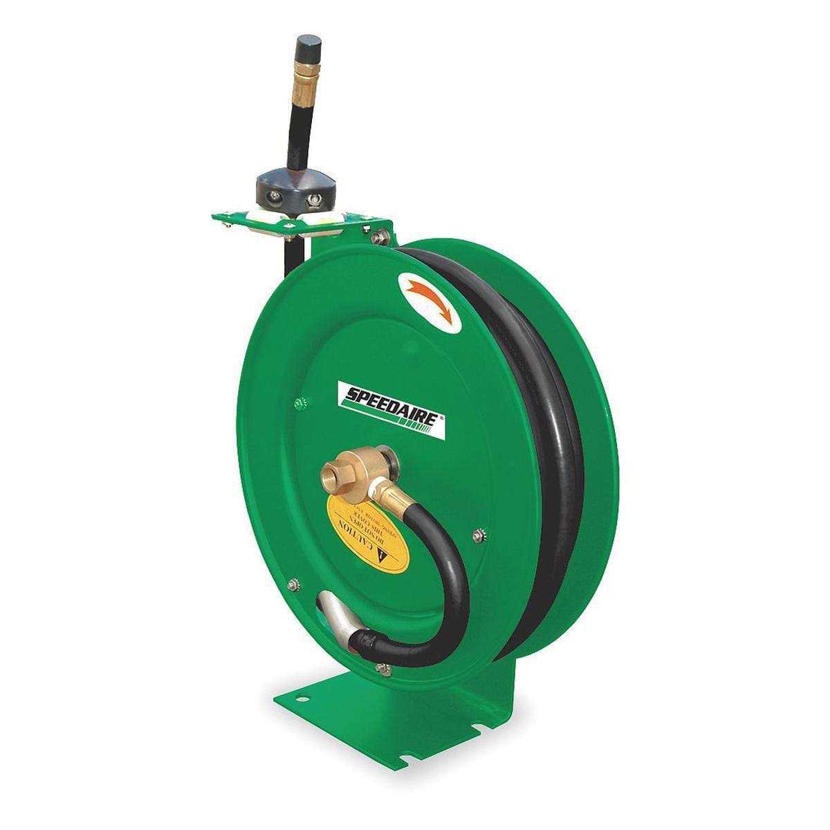Speedaire Spring Return Hose Reel 33 ft 3/8 in MNPT x 1/4 in MNPT 2CUA5 - Cheap Fitting