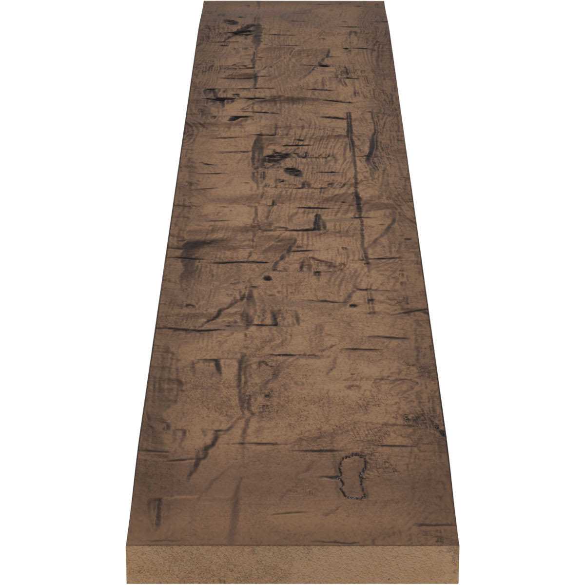 1Thickness 1-Sided Hand Hewn Endurathane Faux Wood Beam Plank - Cheap Fitting