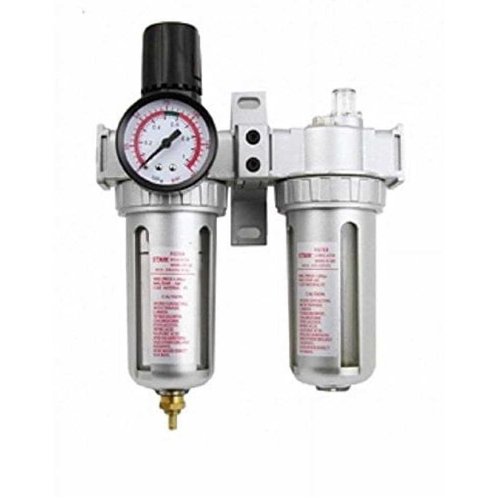 J&R Quality Tools 3/8 Air Regulator Control Unit Filter Lubrication Air Compressor Water Trap - Cheap Fitting