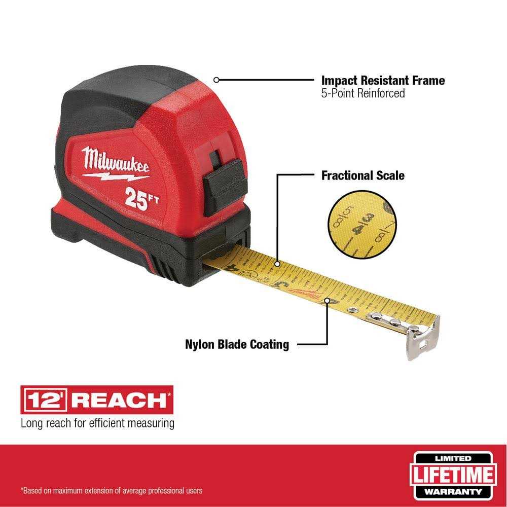 Milwaukee Compact Tape Measure 48-22 - Cheap Fitting