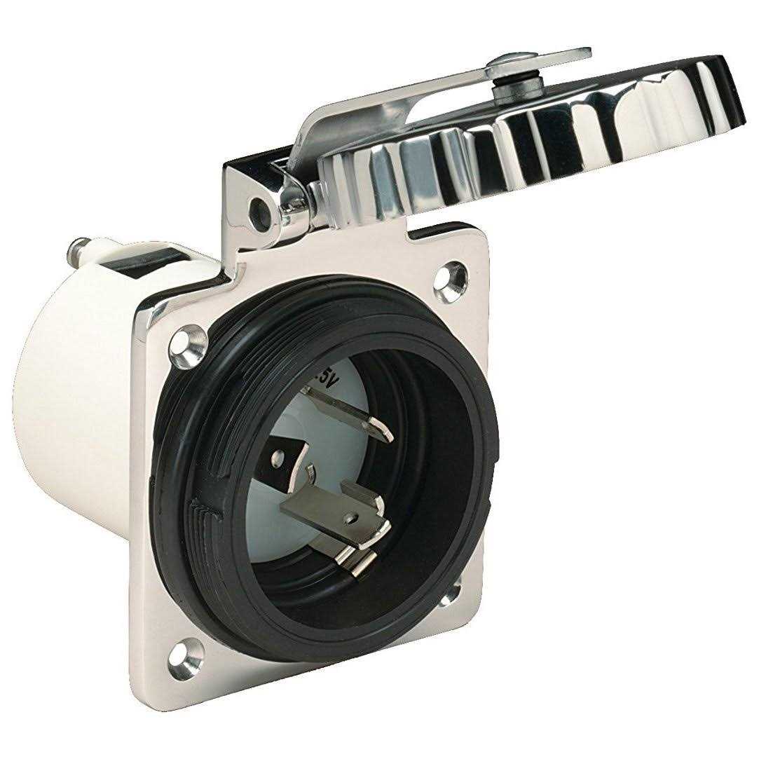 Marinco 303SSEL-B 30A Power Inlet - Cheap Fitting