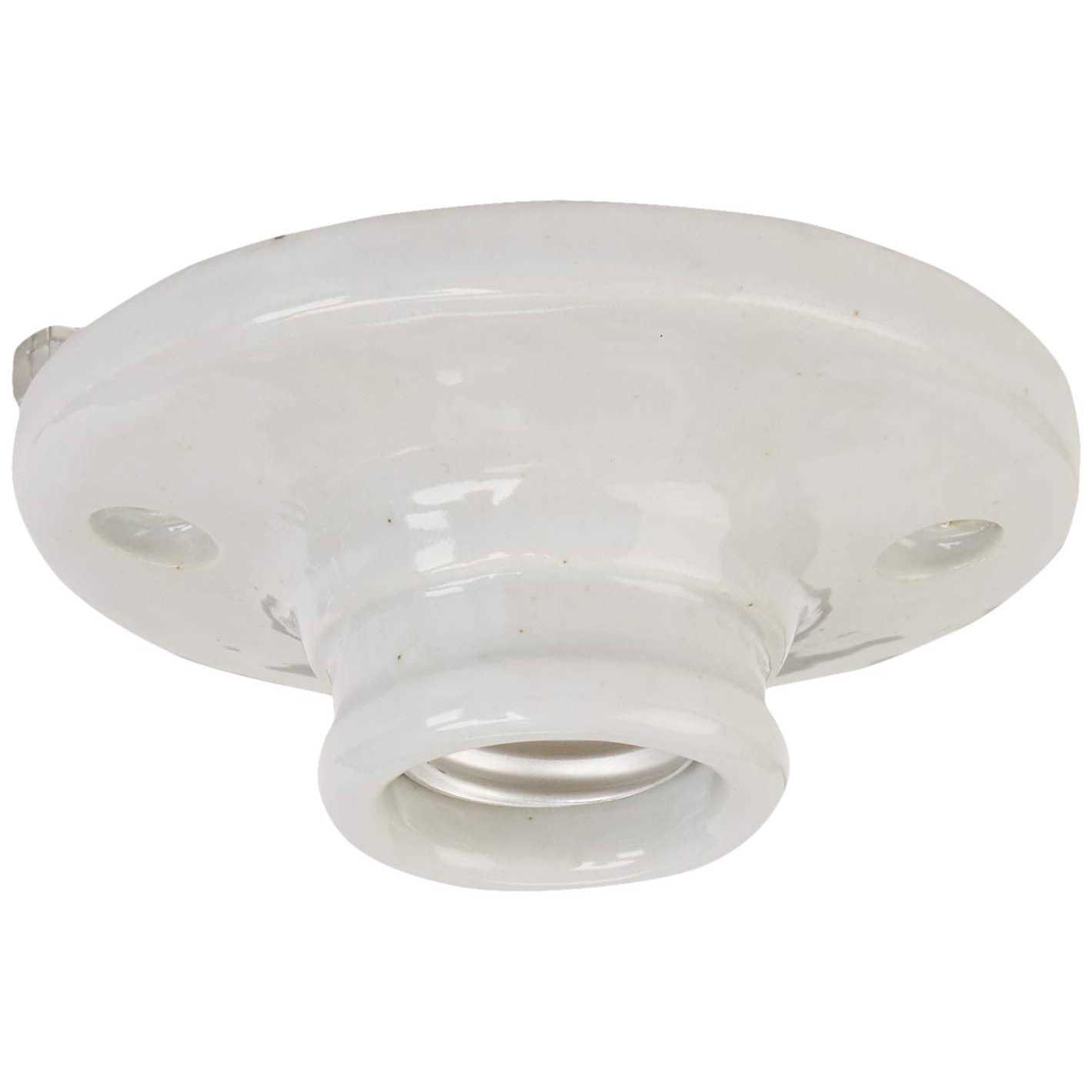 Leviton 9874 Porcelain Outlet Box Mount - Cheap Fitting