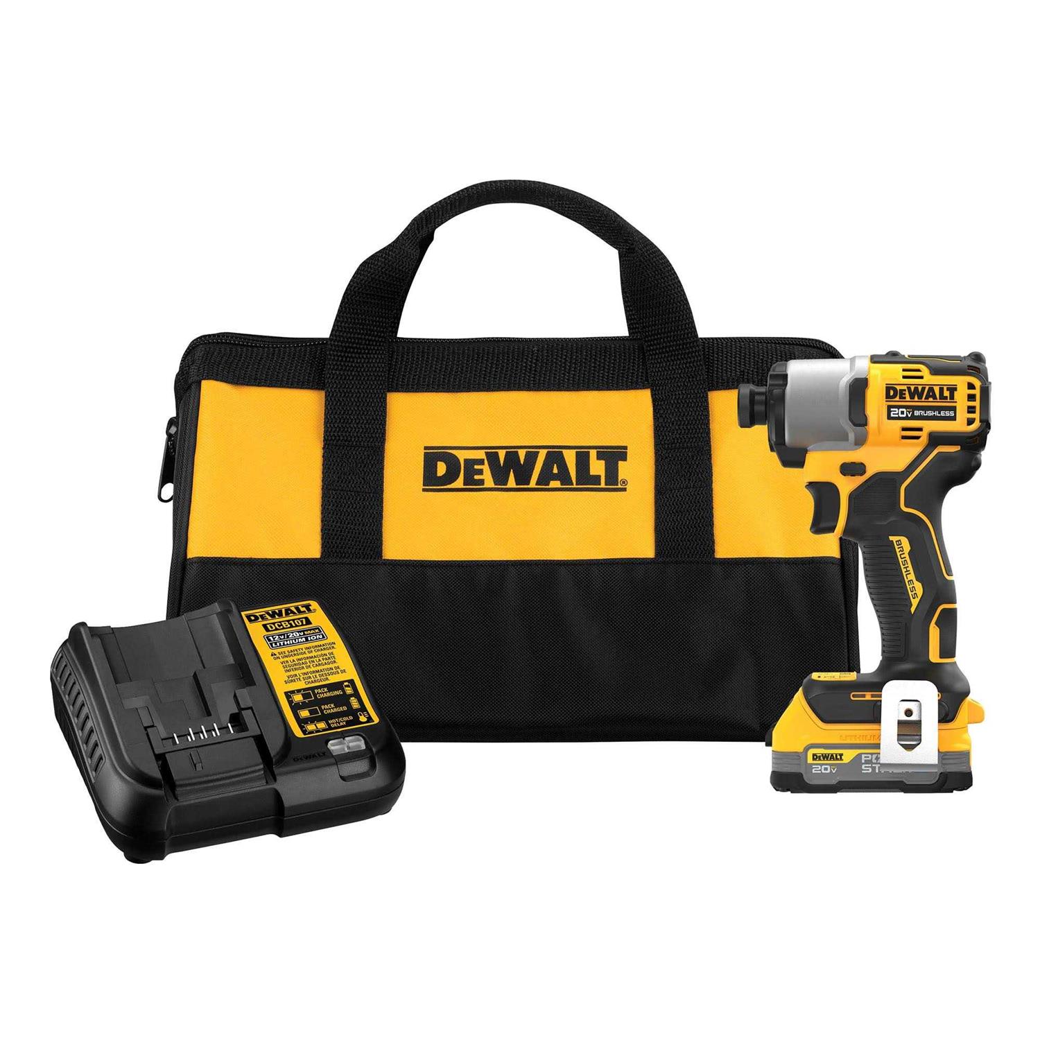 DEWALT POWERSTACK 20V Max Battery Impact Driver Kit - Cheap Fitting