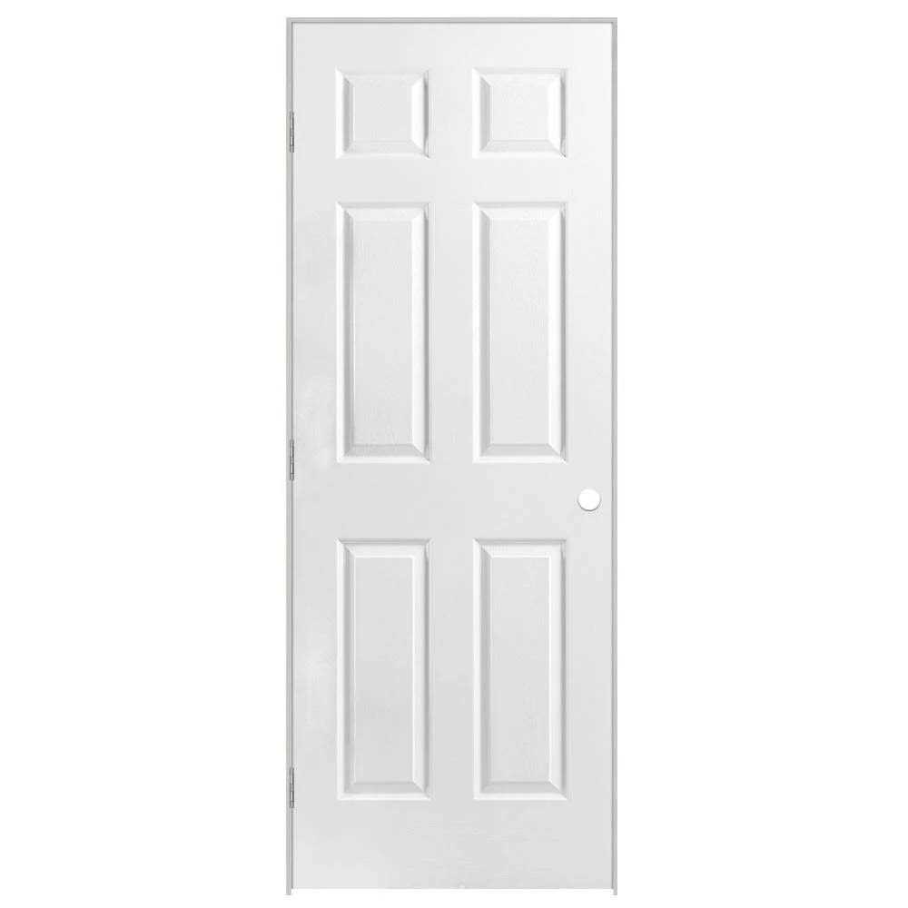 Masonite 80 6-Panel Primed Composite Single Prehung Interior Door - Cheap Fitting