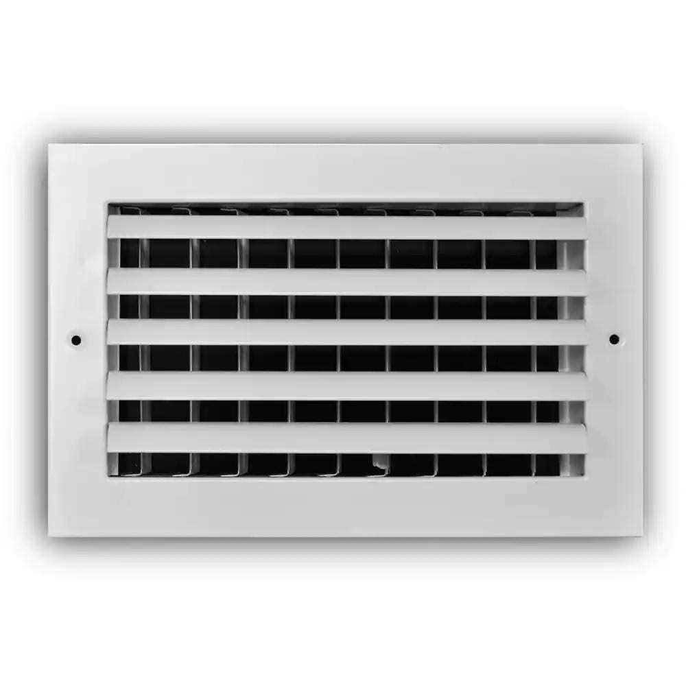 Everbilt 1-Way Aluminum Adjustable Curved Blade Wall/Ceiling Register in White - Cheap Fitting