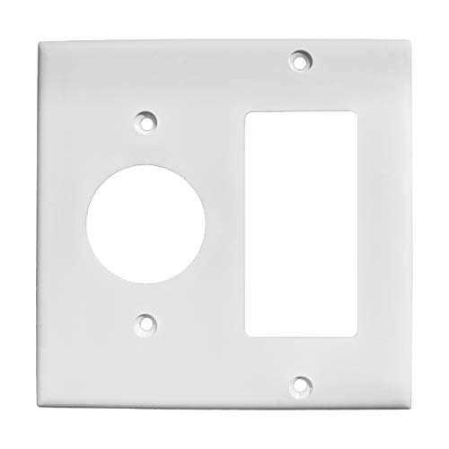 2-Gang Combo Lexan Plastic Wall Plate - Cheap Fitting