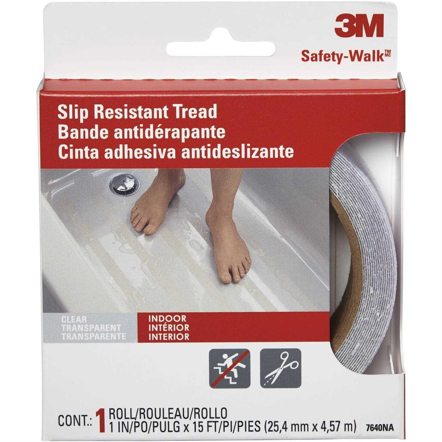 3M 7640 Safety-Walk Tub & Shower Tread Tape, 1 x 180, Clear - Cheap Fitting