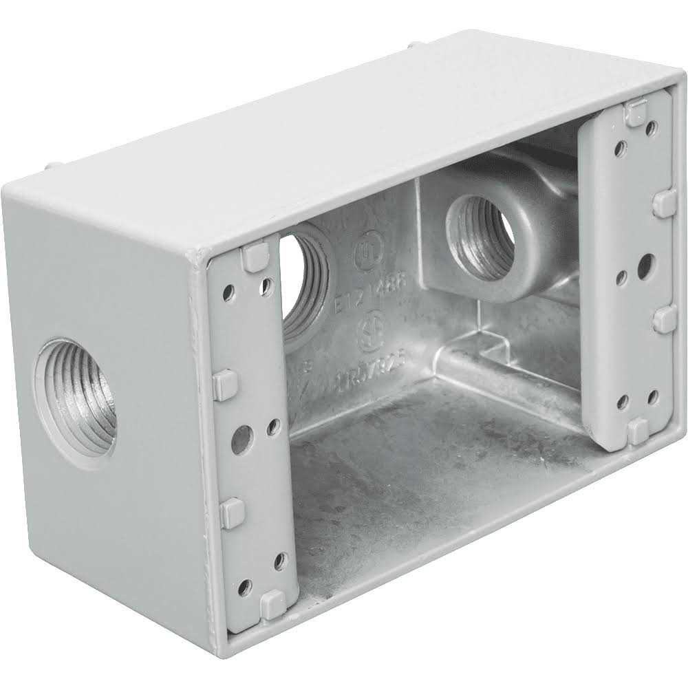 Teddico 3-Hole 1/2 Box Outlet B-5V - Cheap Fitting