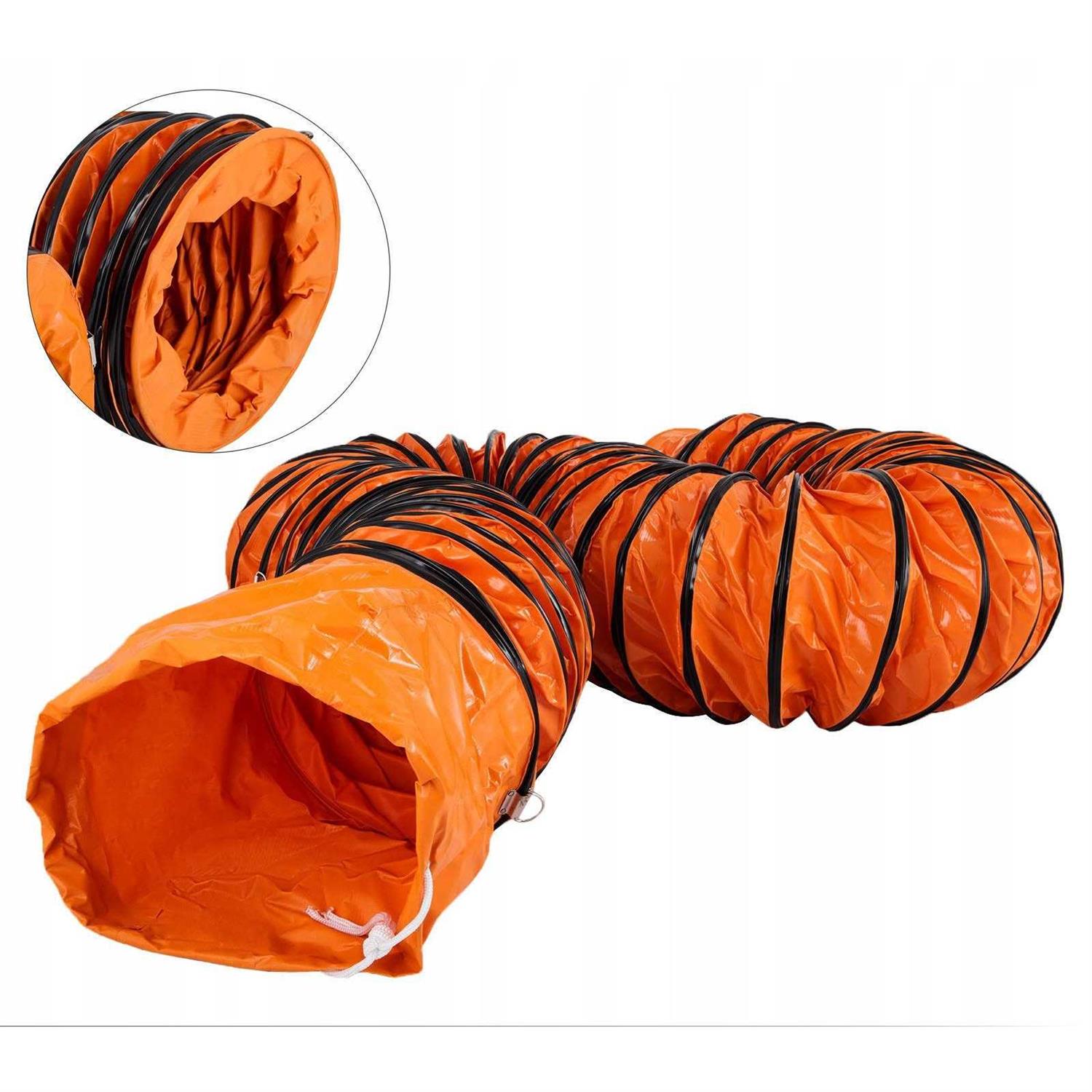 VEVOR 16 Ft Pvc Flexible Duct Hosing for 12 Inch Exhaust Fan TFRGD12IN16FT0001V0 - Cheap Fitting