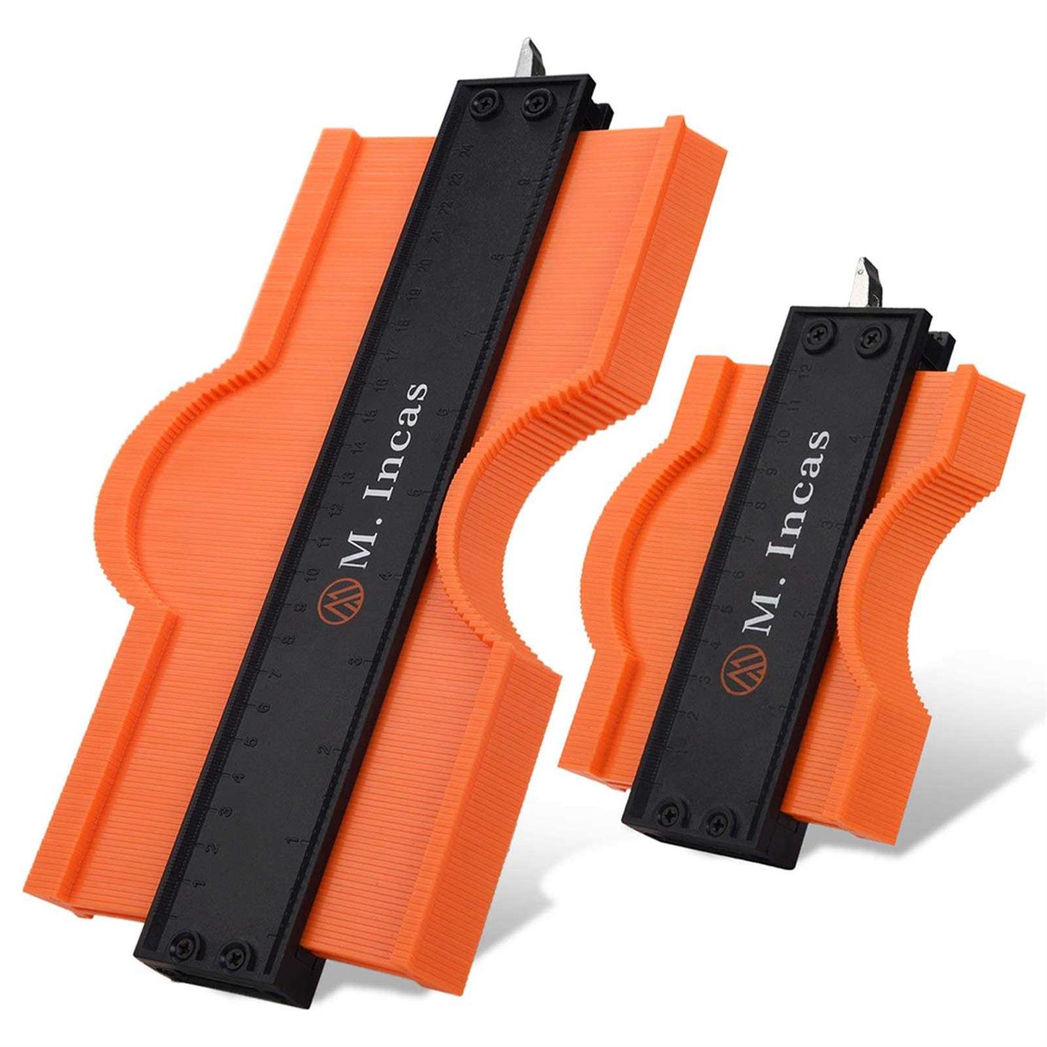 GANASAN Contour Gauge with Lock|10+5 Inch Construction Rulers Measure Tool for Corners and Contoured - Cheap Fitting