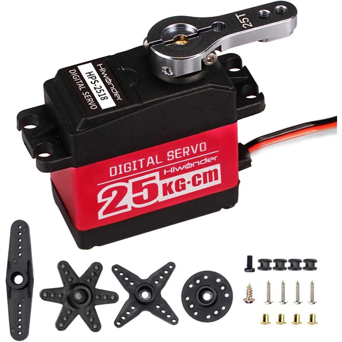 Hiwonder LD-25MG Full Metal Gear Standard Digital Servo with 25kg High Torque - Cheap Fitting