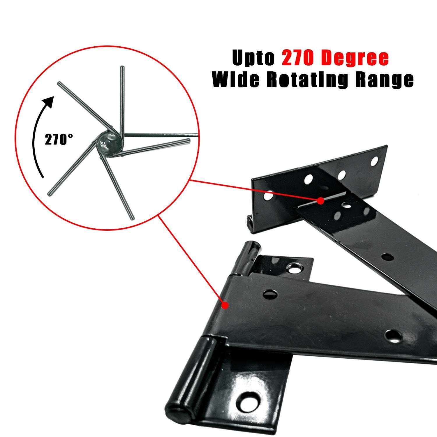 MLHpeak T-Strap Shed Hinge Gate Strap Heavy Duty Hinge Door Barn Gates Hinges - Cheap Fitting