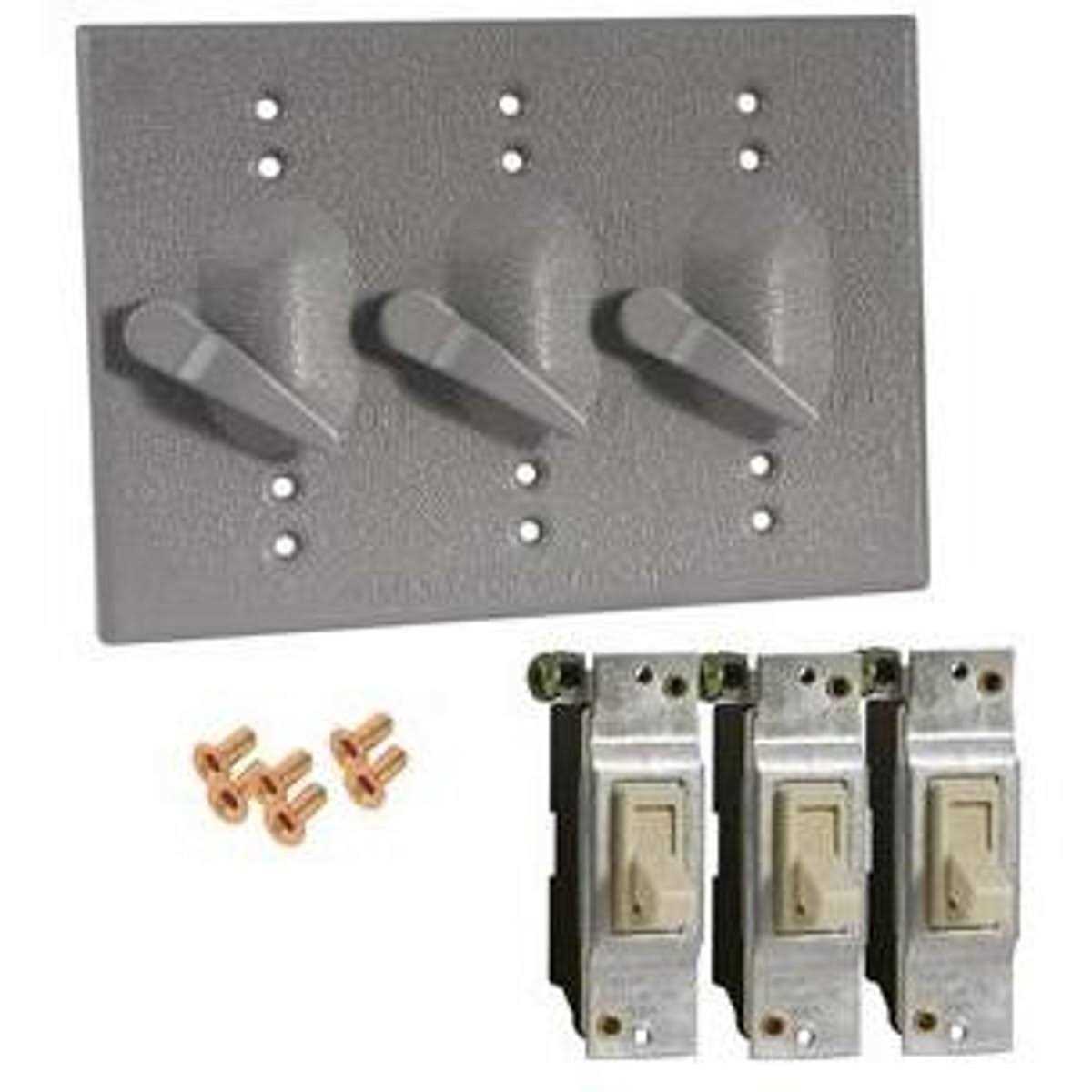 Hubbell-Raco Weatherproof Cover 3-Gang 5126-0 - Cheap Fitting