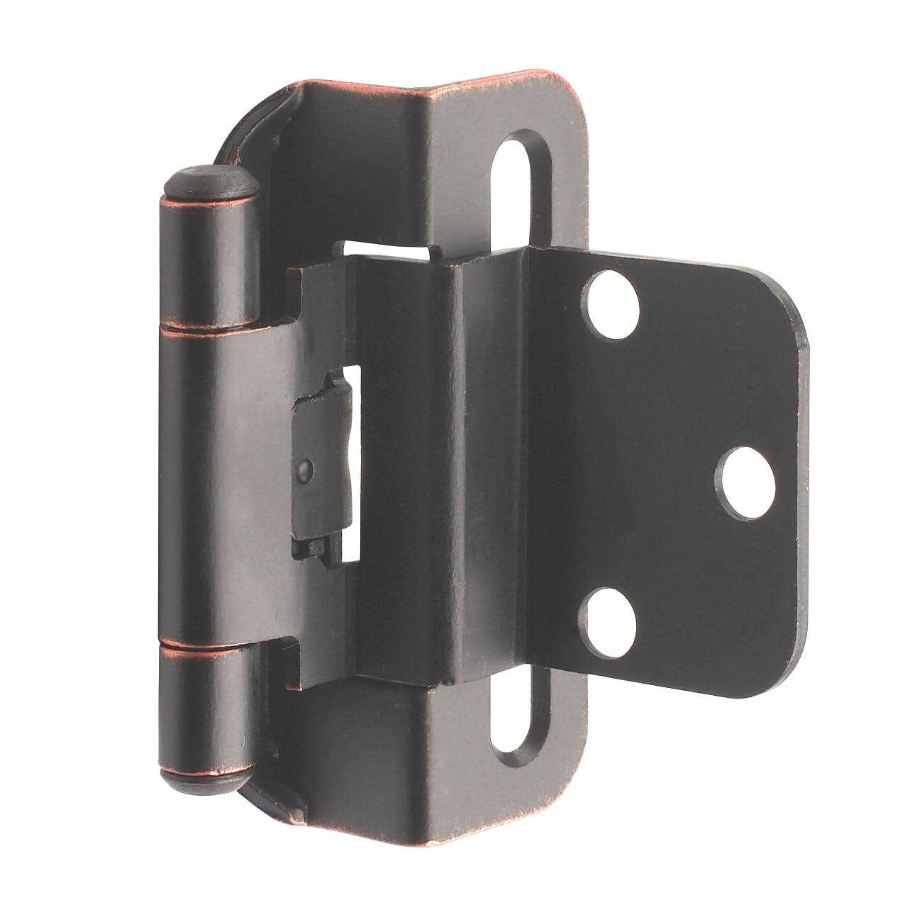 Amerock 3/8 Inset Partial Wrap Self Closing Cabinet Hinge BPR7565ORB - Cheap Fitting