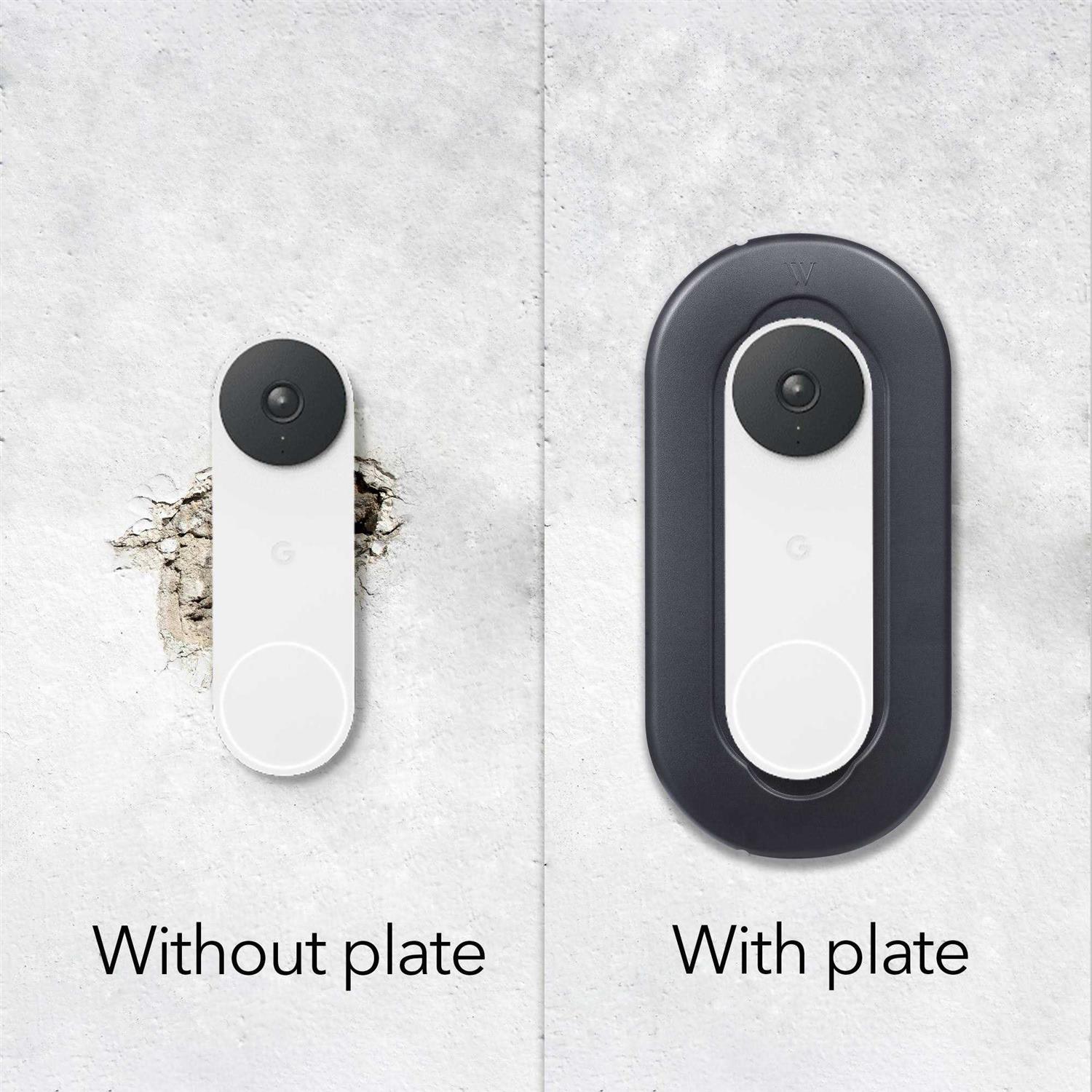 Wasserstein Wall Plate for Google Nest Doorbell - Cheap Fitting