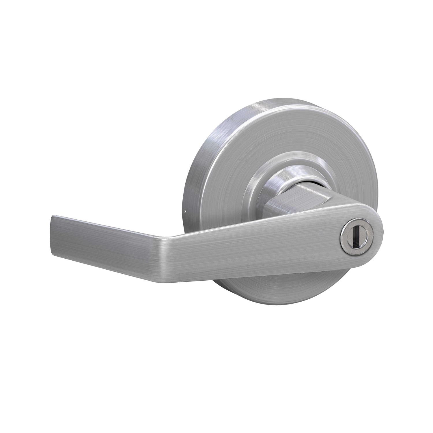 Schlage ALX40SAT626 Saturn Privacy Door Lever Set Satin Chrome - Cheap Fitting