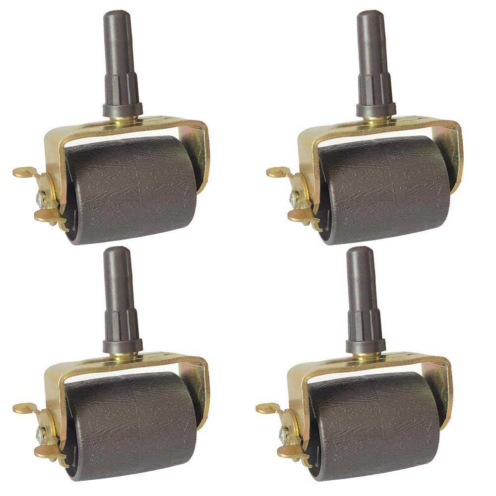 Home’s Place Metal Stem Heavy Duty Bed Frame Wheels Casters Rollers with Socket Sleeve Insters - Cheap Fitting