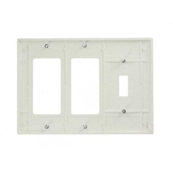 Leviton 80431-W Combination Wallplate - Cheap Fitting