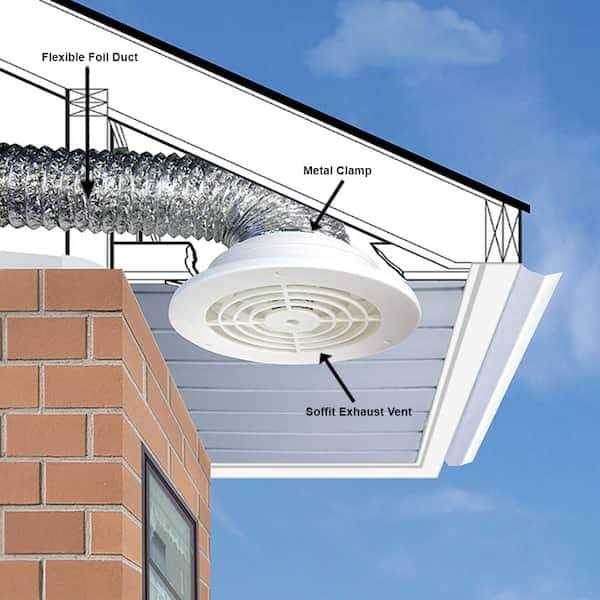 Everbilt 4 in. to 6 in. Soffit Exhaust Vent - Cheap Fitting