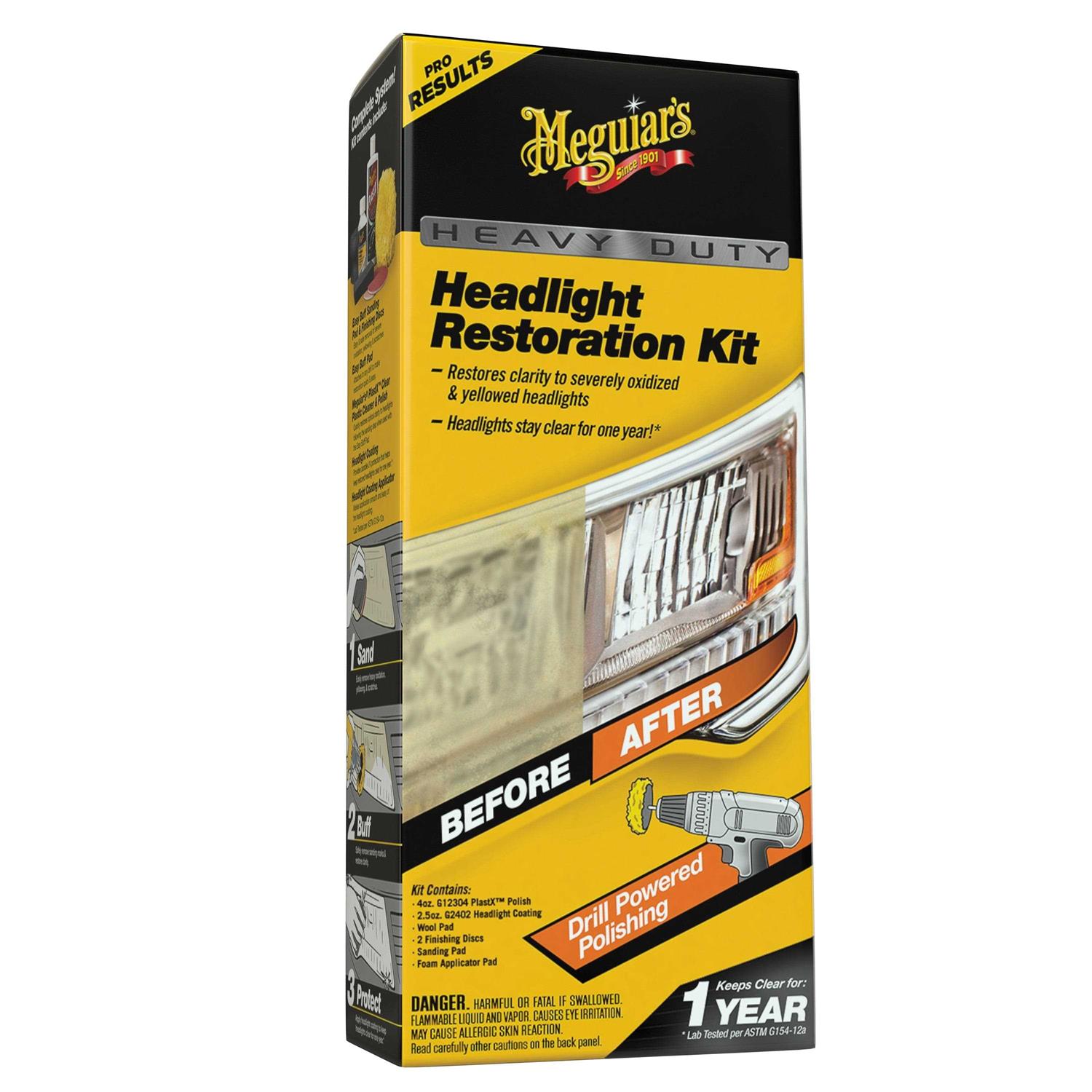Meguiars G2980 Headlight Restoration Heavy Duty Kit - Cheap Fitting