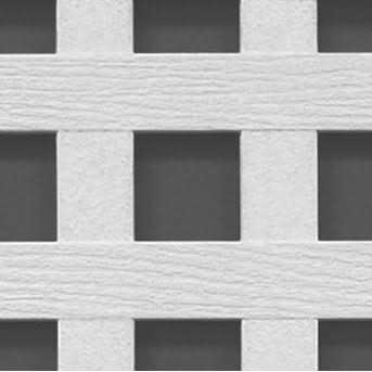 Veranda 4 ft. x 8 ft. White Privacy Square Vinyl Lattice - Cheap Fitting