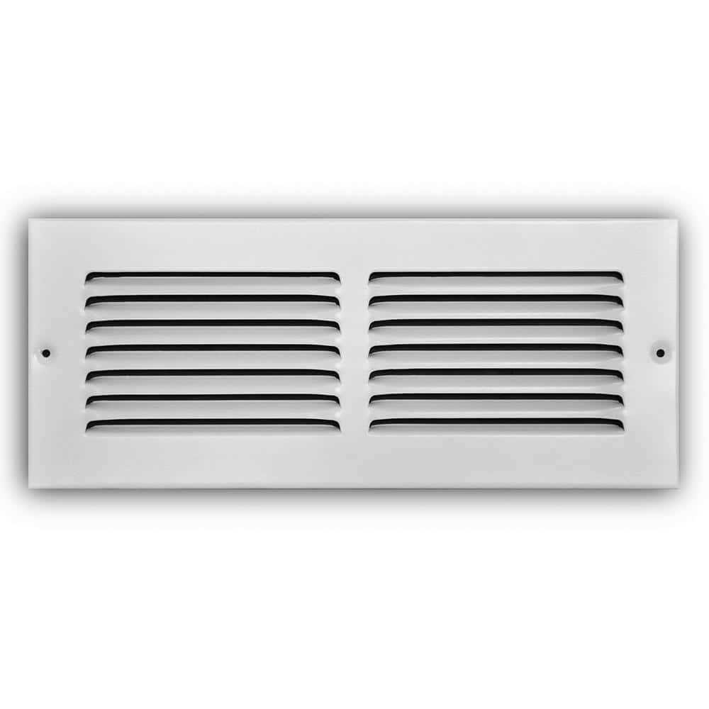 Everbilt 14 in. x 6 in. Steel Return Air Grille in White - Cheap Fitting