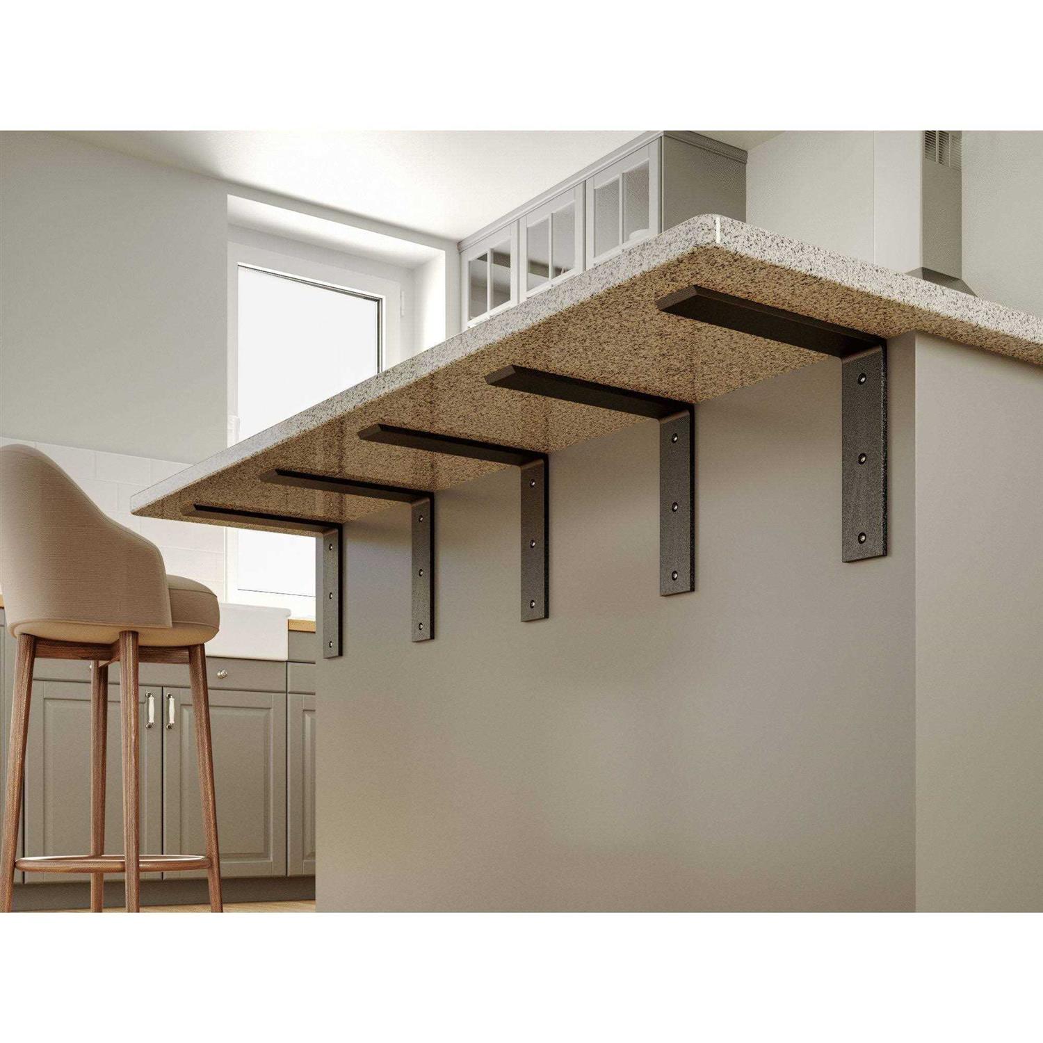 Standard Front Mount Countertop L Bracket - Cheap Fitting