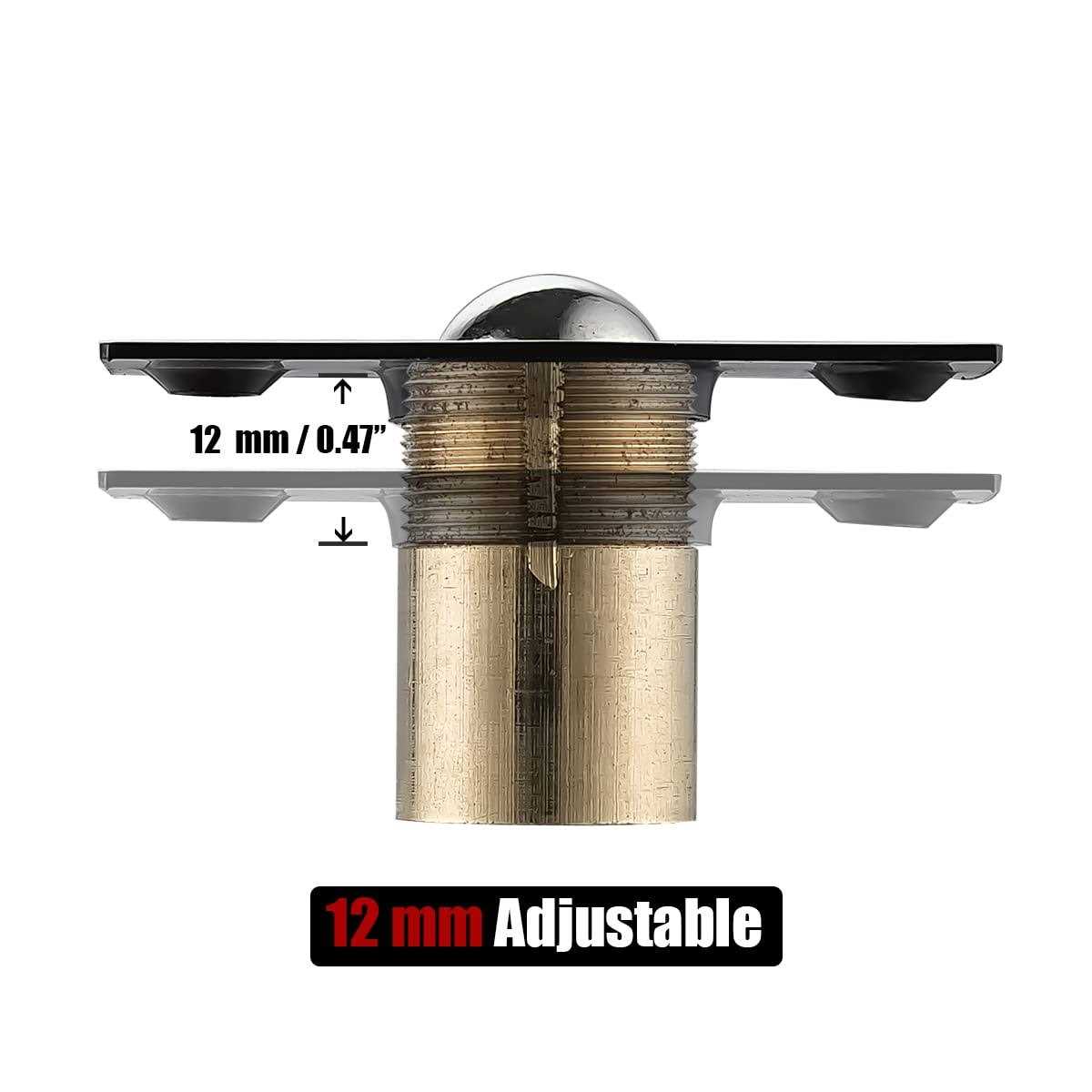 Jqk Closet Door Ball Catch Hardware Stainless Steel Catch Adjustable with Strike Plate - Cheap Fitting