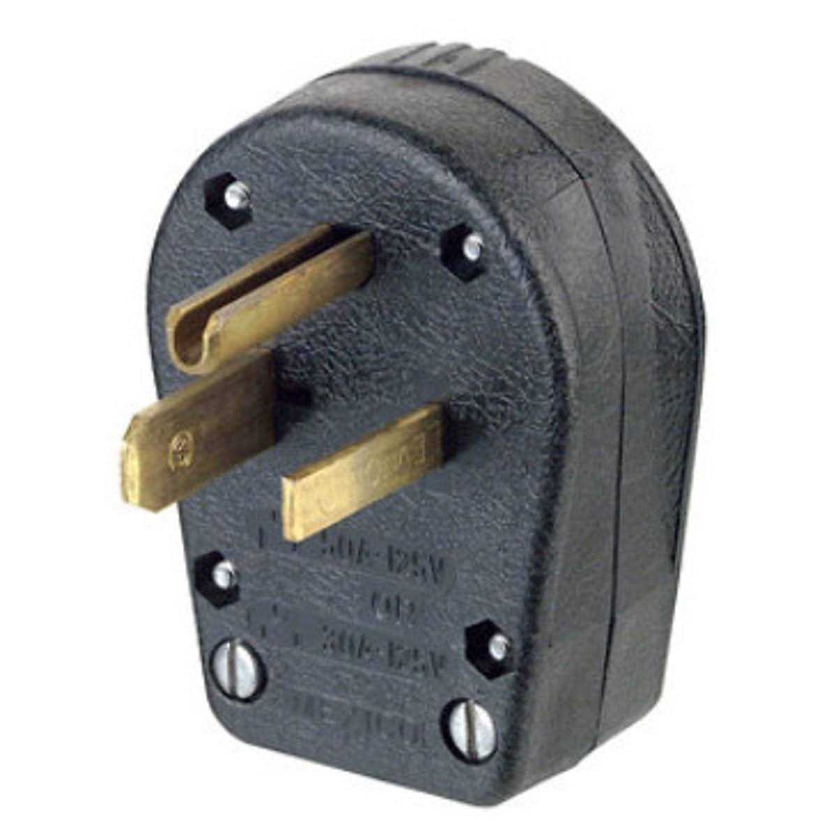 Leviton Plug GND Dual 30-50a Blk 930-E - Cheap Fitting