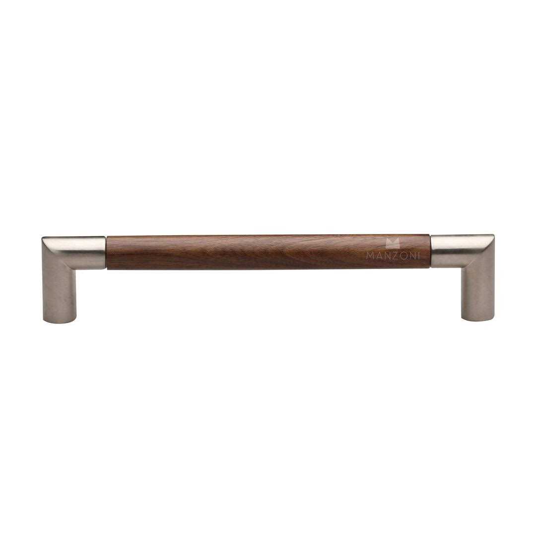 Modern Designer Wood 7 9/16 Center to Center Bar Pull Manzoni MN7623-192-WNL - Cheap Fitting