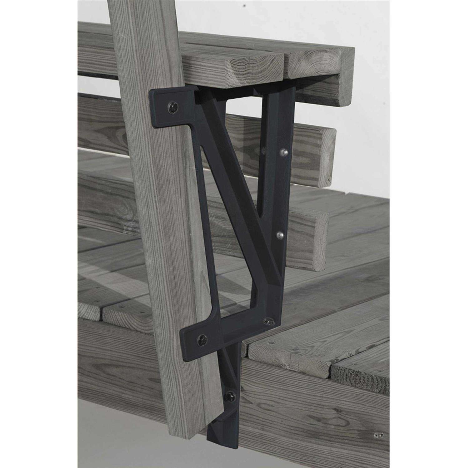 2x4basics Dekmate Deck Bench Brackets Black - Cheap Fitting