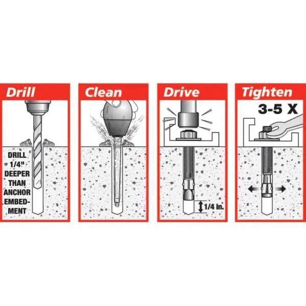 Red Head 3/4 in. x 5-1/2 in. Wedge Anchor 10CT 02992 - Cheap Fitting
