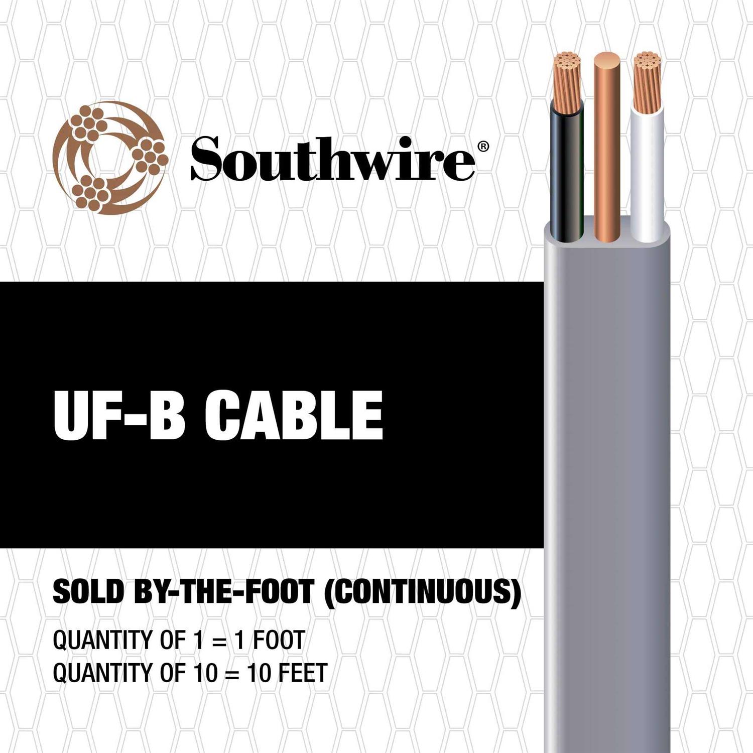 Southwire Romex SIMpull 6/2 UF Wire 21469203 - Cheap Fitting