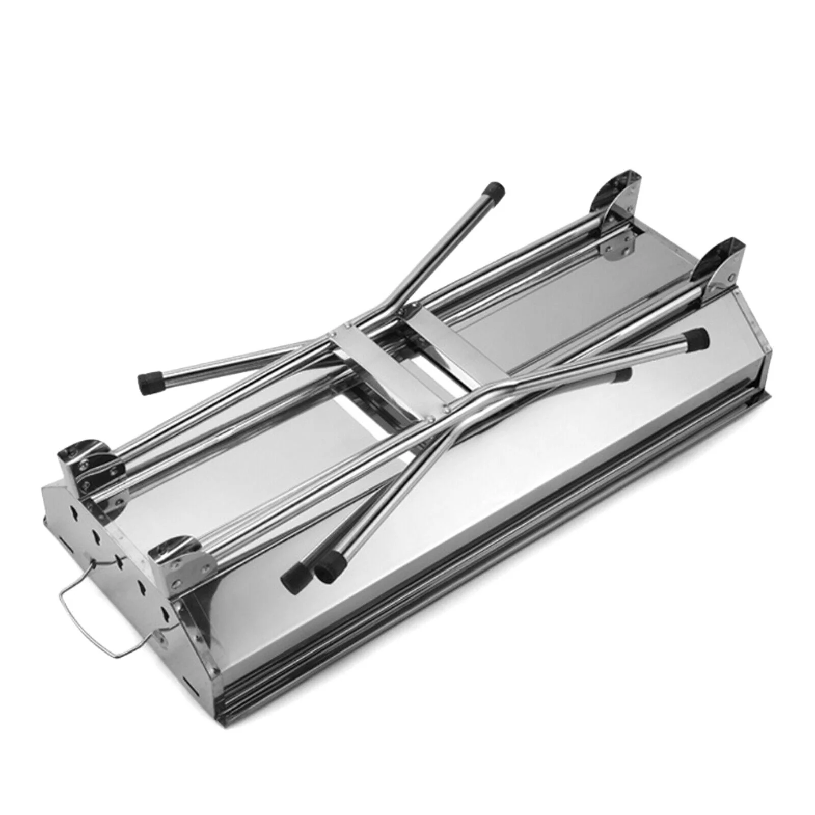 Charcoal Grill, Barbecue Grill Stainless Steel BBQ Smoker Barbecue Folding Portable - Cheap Fitting