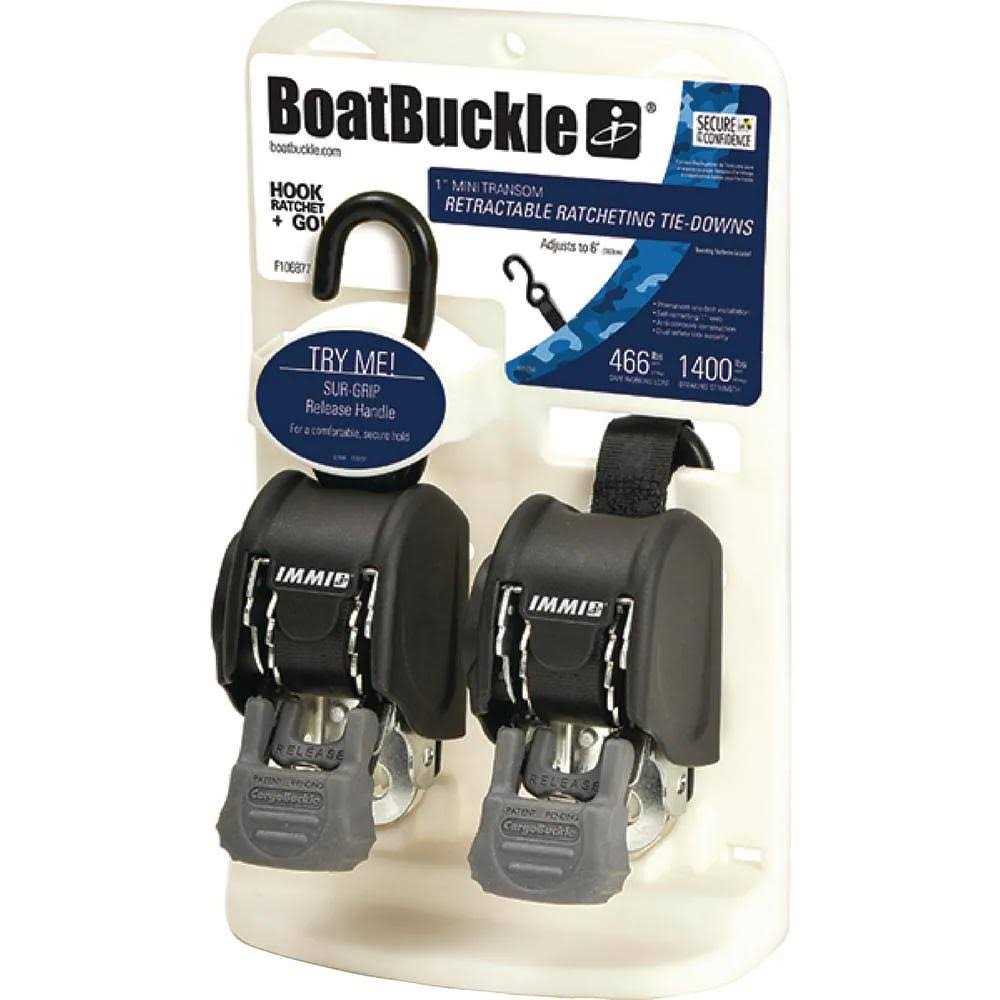 BoatBuckle Retractable Transom Tie-Down System - Cheap Fitting