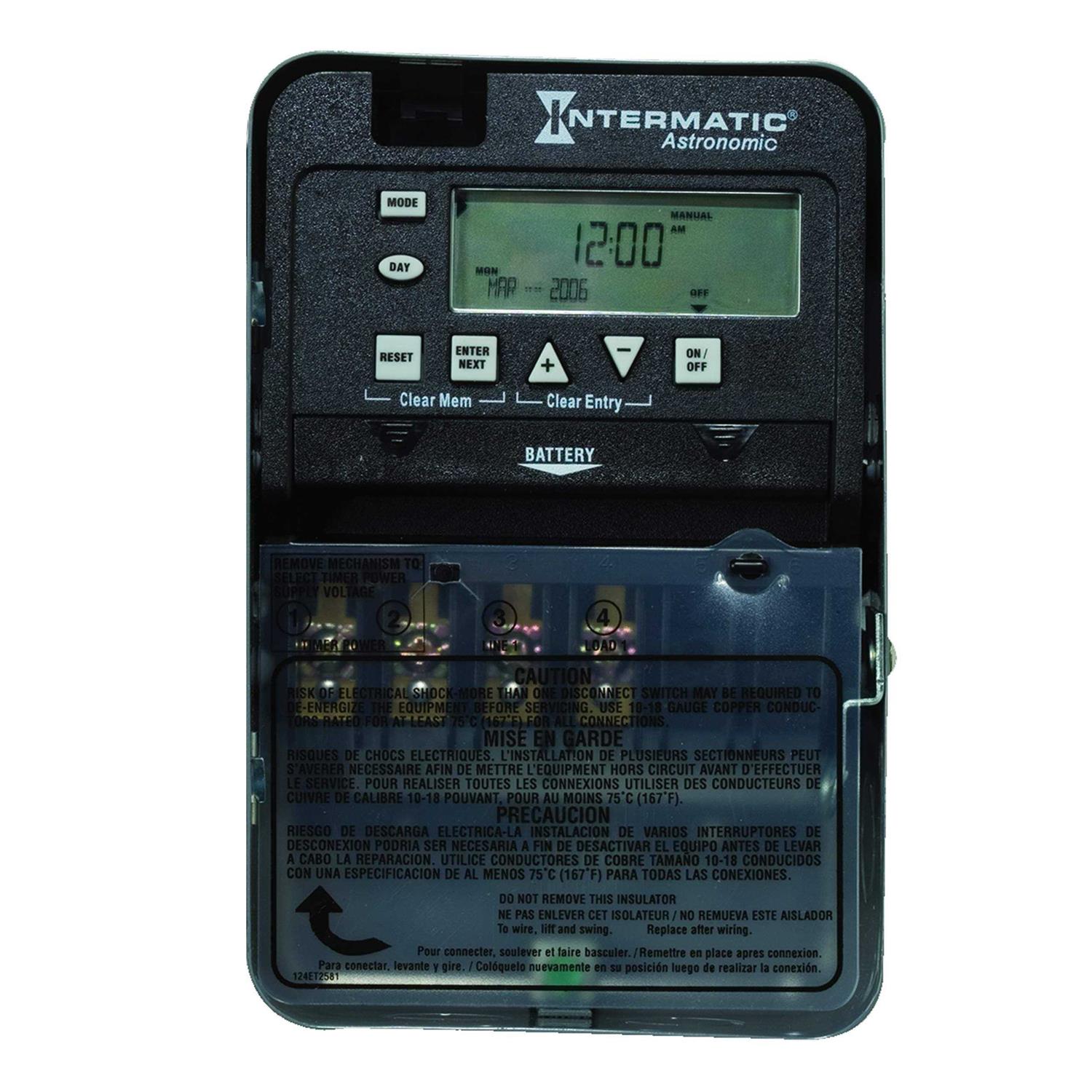 Intermatic ET8015C 7-Day 30-Amp SPST Electronic Astronomic Time Switch 120-277 VAC Nema 1 - Cheap Fitting