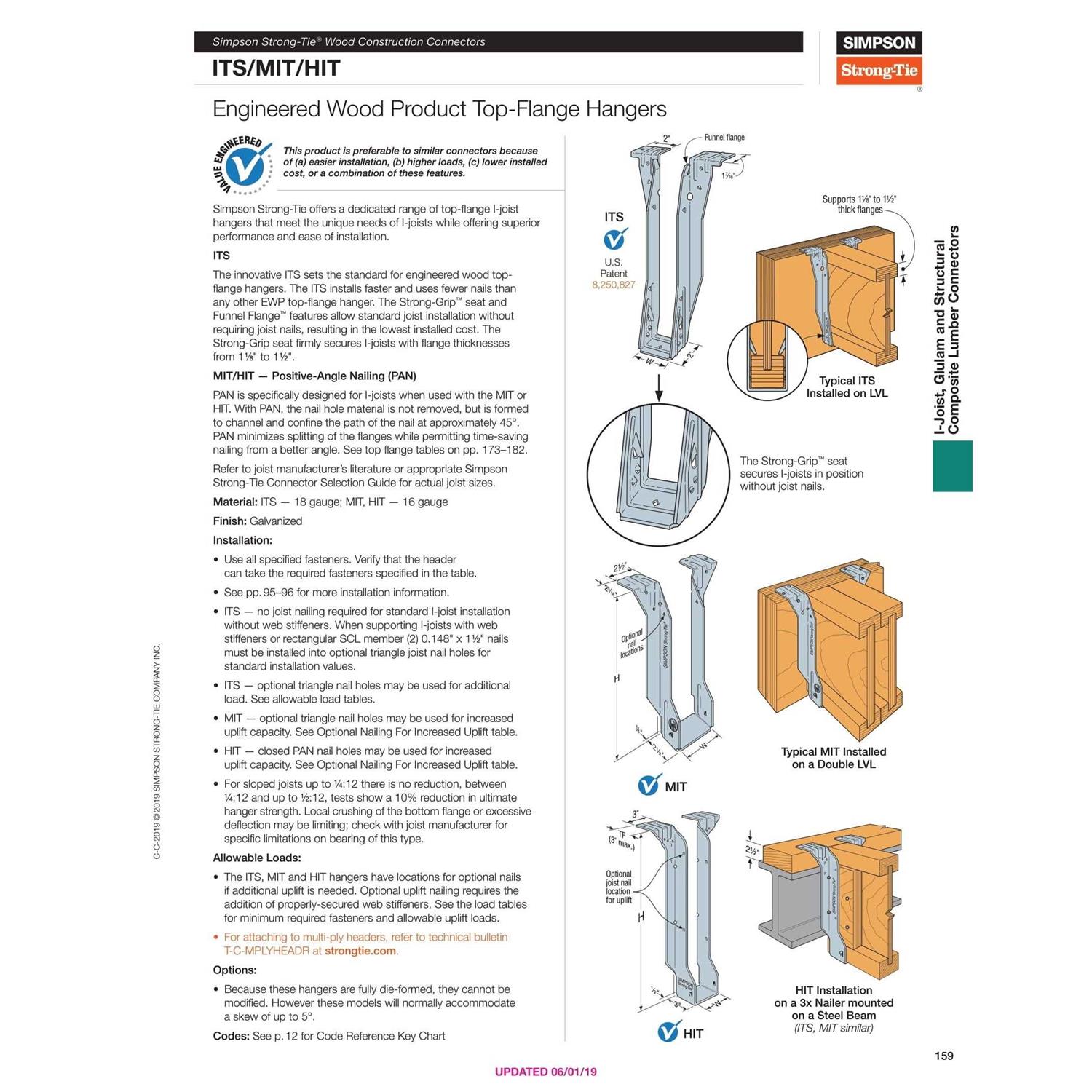 Simpson Strong-Tie Top Flange I-Joist Hanger ITS2.37/ - Cheap Fitting