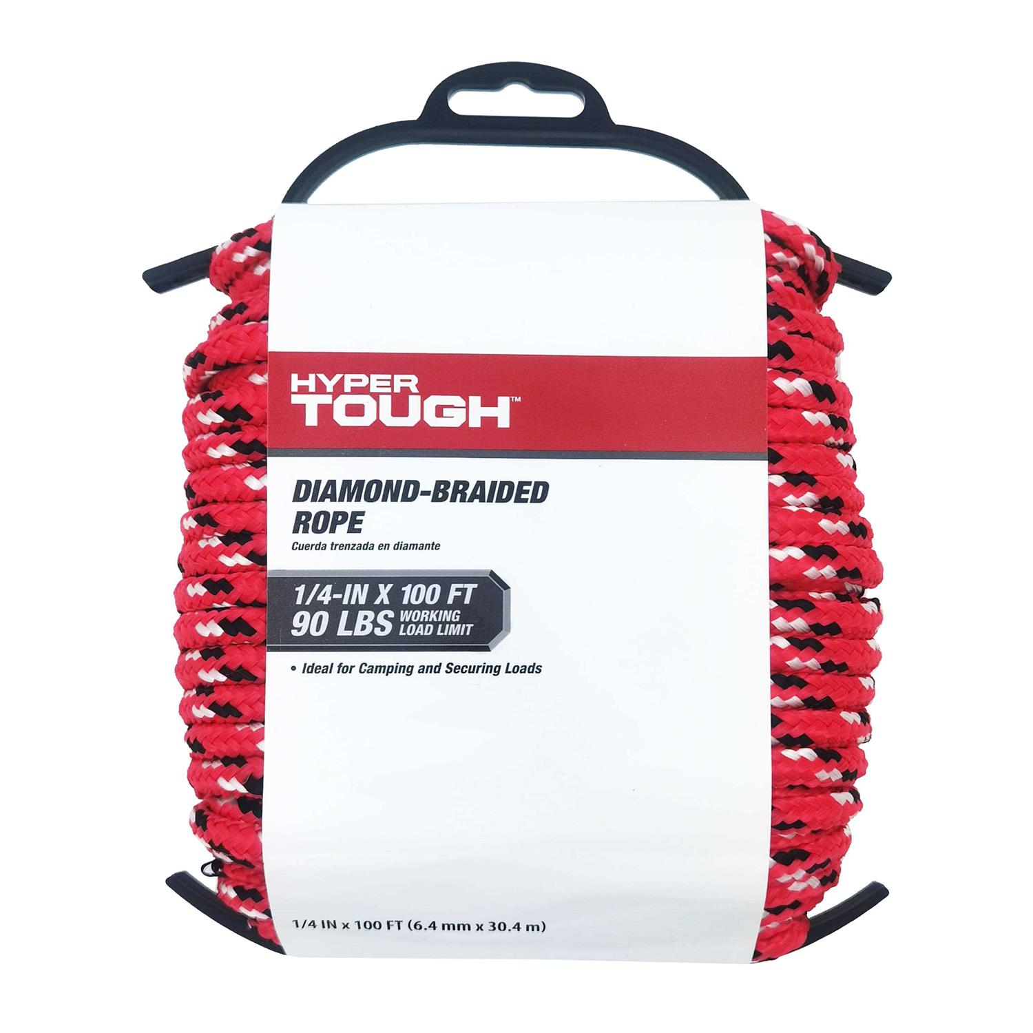Hyper Tough Diamond Braided Rope - Cheap Fitting
