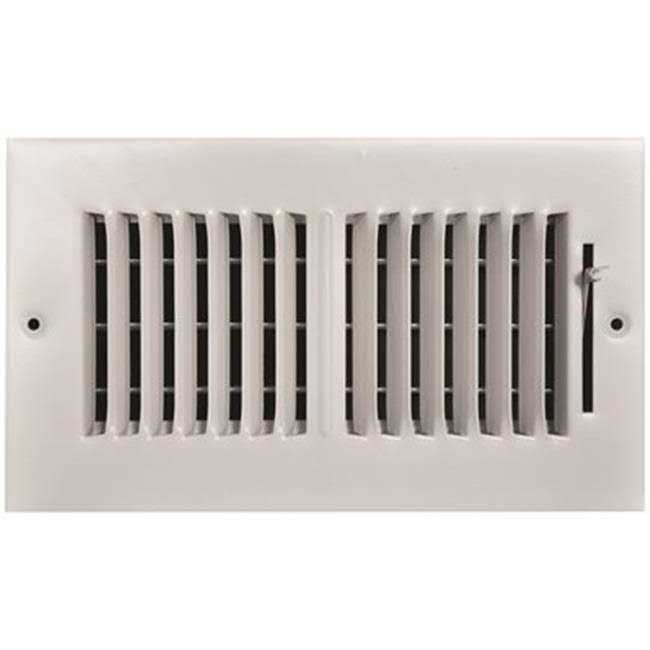 Truaire 6 in. x 4 in. Steel 2 Way Wall/Ceiling Register - Cheap Fitting