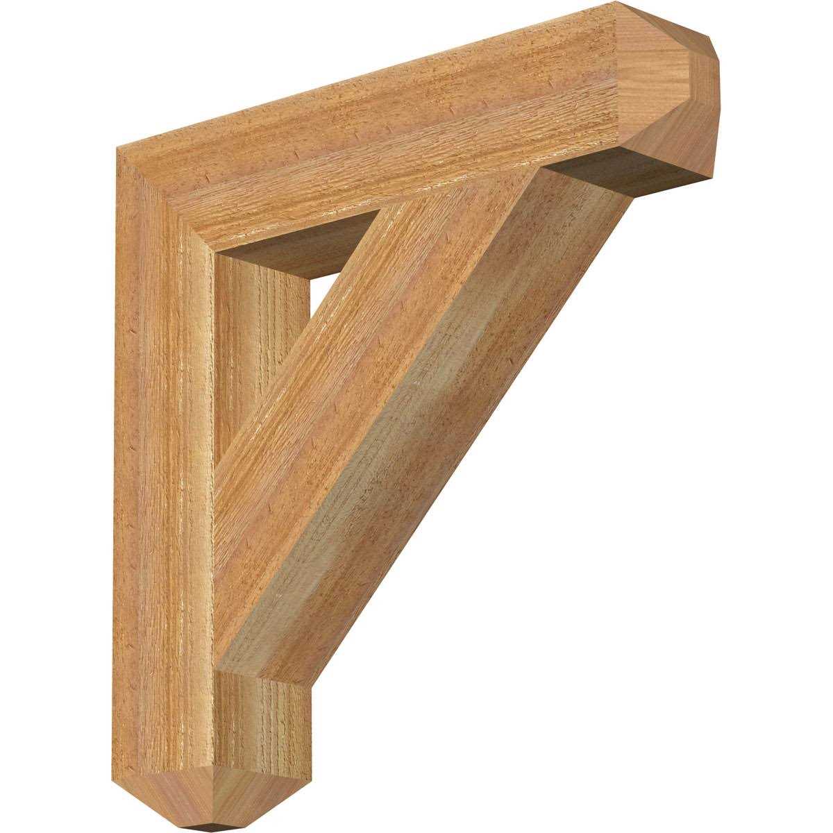 Ekena Millwork Traditional Craftsman Rough Sawn Bracket - Cheap Fitting