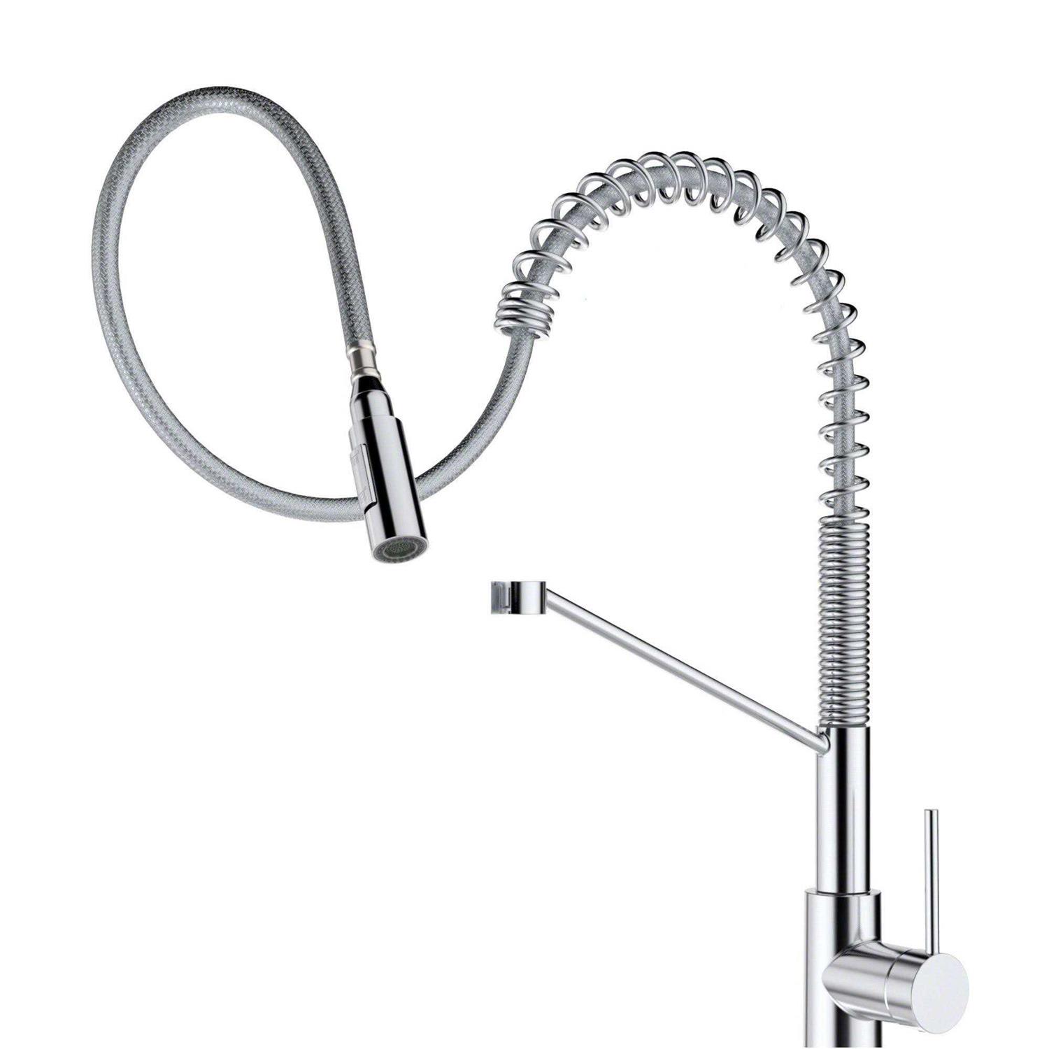 Kraus Oletto Commercial Pull-Down Single Handle Kitchen Faucet KPF-2631CH - Cheap Fitting