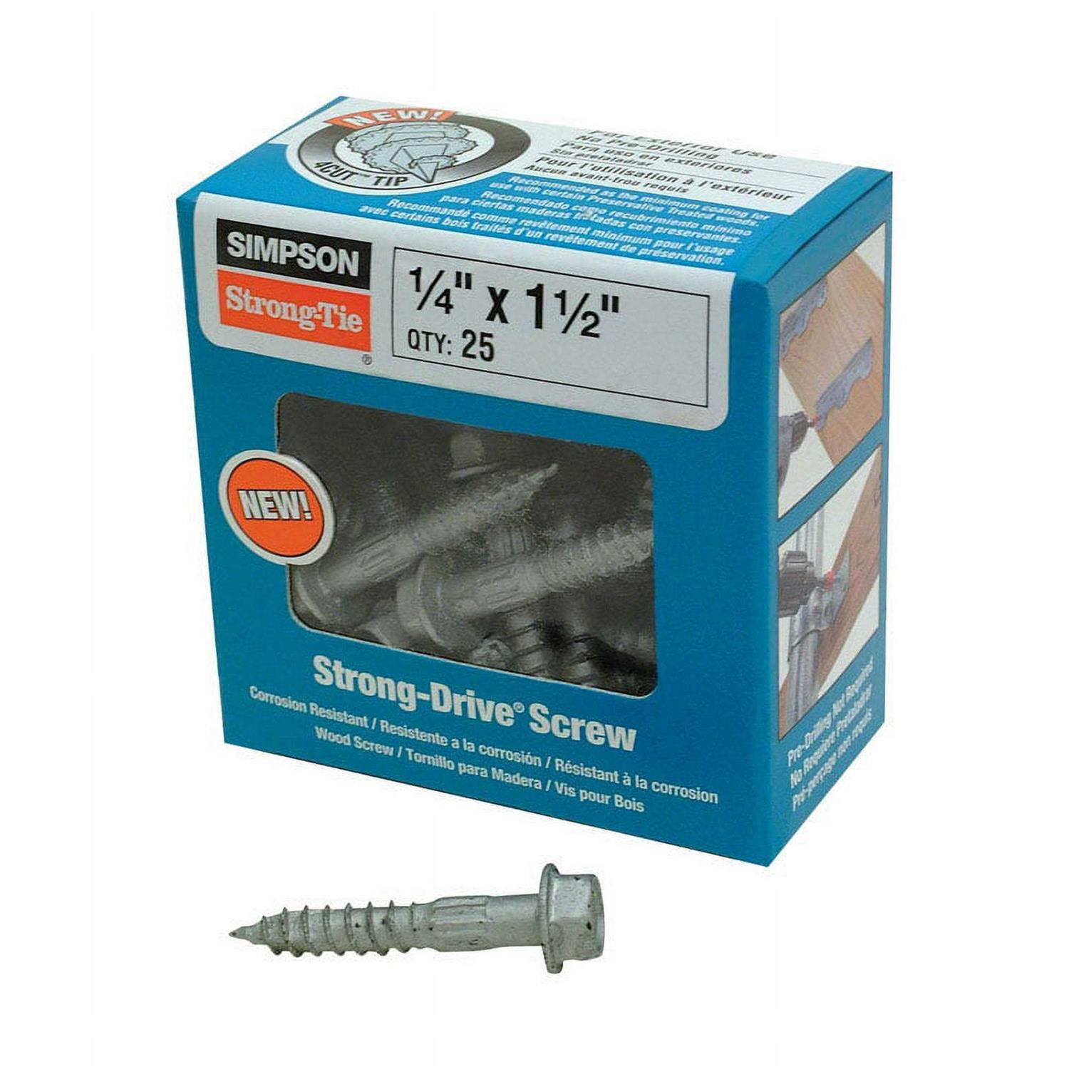 Simpson Strong-Tie Strong-Drive SDS25112-R25 Connector Screw - Cheap Fitting