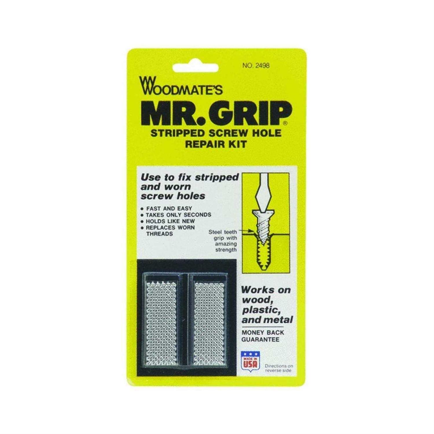 Woodmate 2498 Mr. Grip Screw Hole Repair Kit,Steel - Cheap Fitting