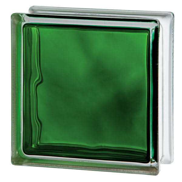 Quality Glass Block 7.5 x 7.5 x 3 Brilly Wave Basic Glass Block - Cheap Fitting
